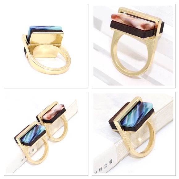 Multicolored Stone Statement Rings - Picture 11 of 12